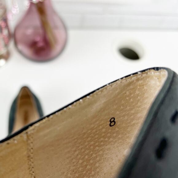 Seychelles Leather/Suede Pointed Toe Flats with Stitching & Buckle Design Size 8 - Picture 7 of 11